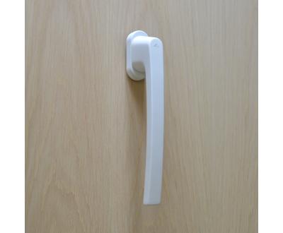 Smart Slide door handle from Roto. Shown in white.