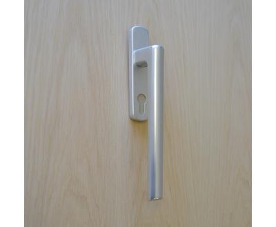 Lift and Slide handle. Shown in silver.